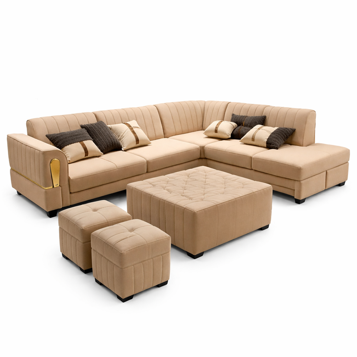 cREAN SOFA SETT