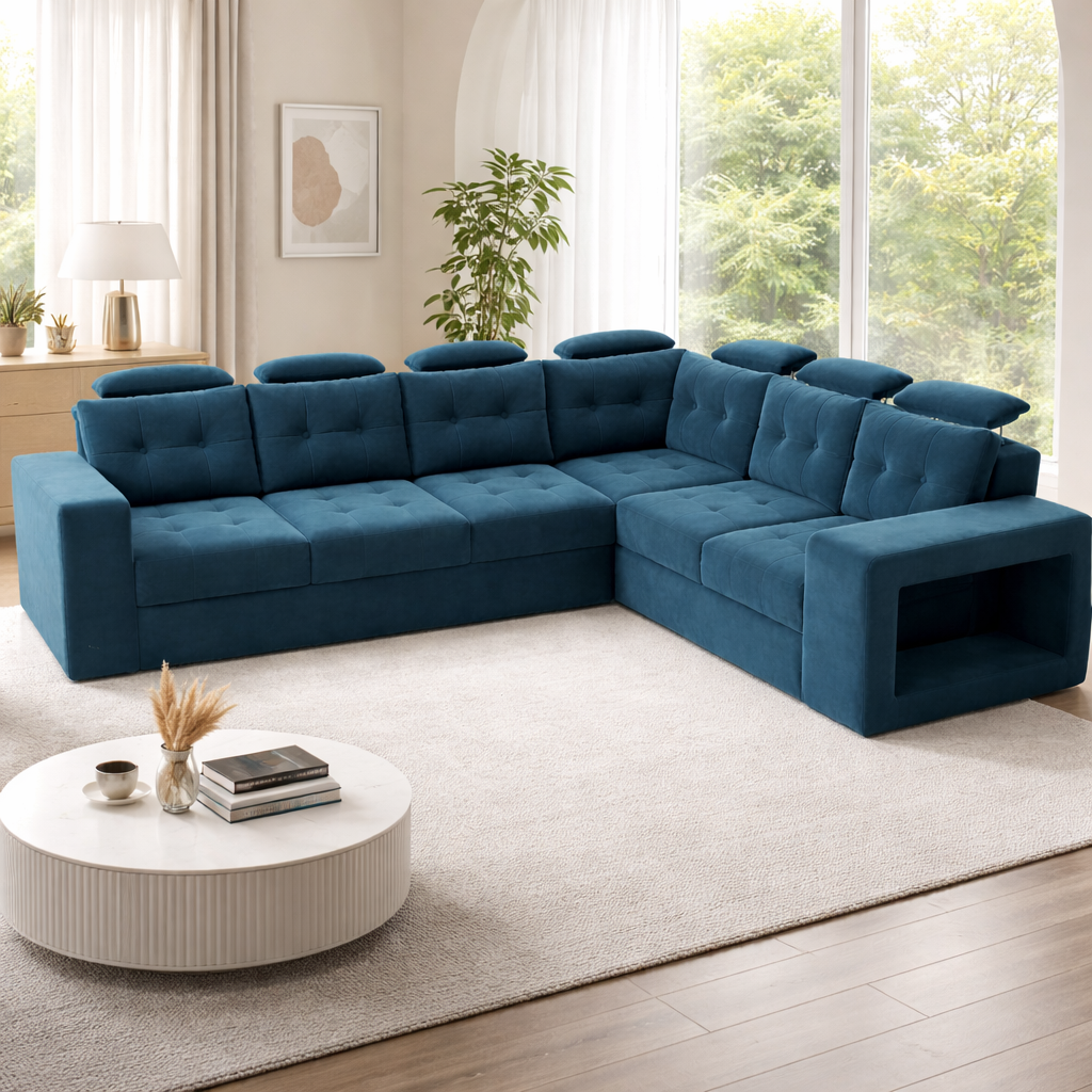 Dark Blue Sofa set