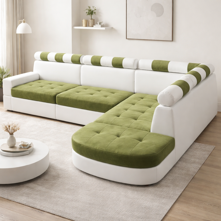 White With Light Green Furniture